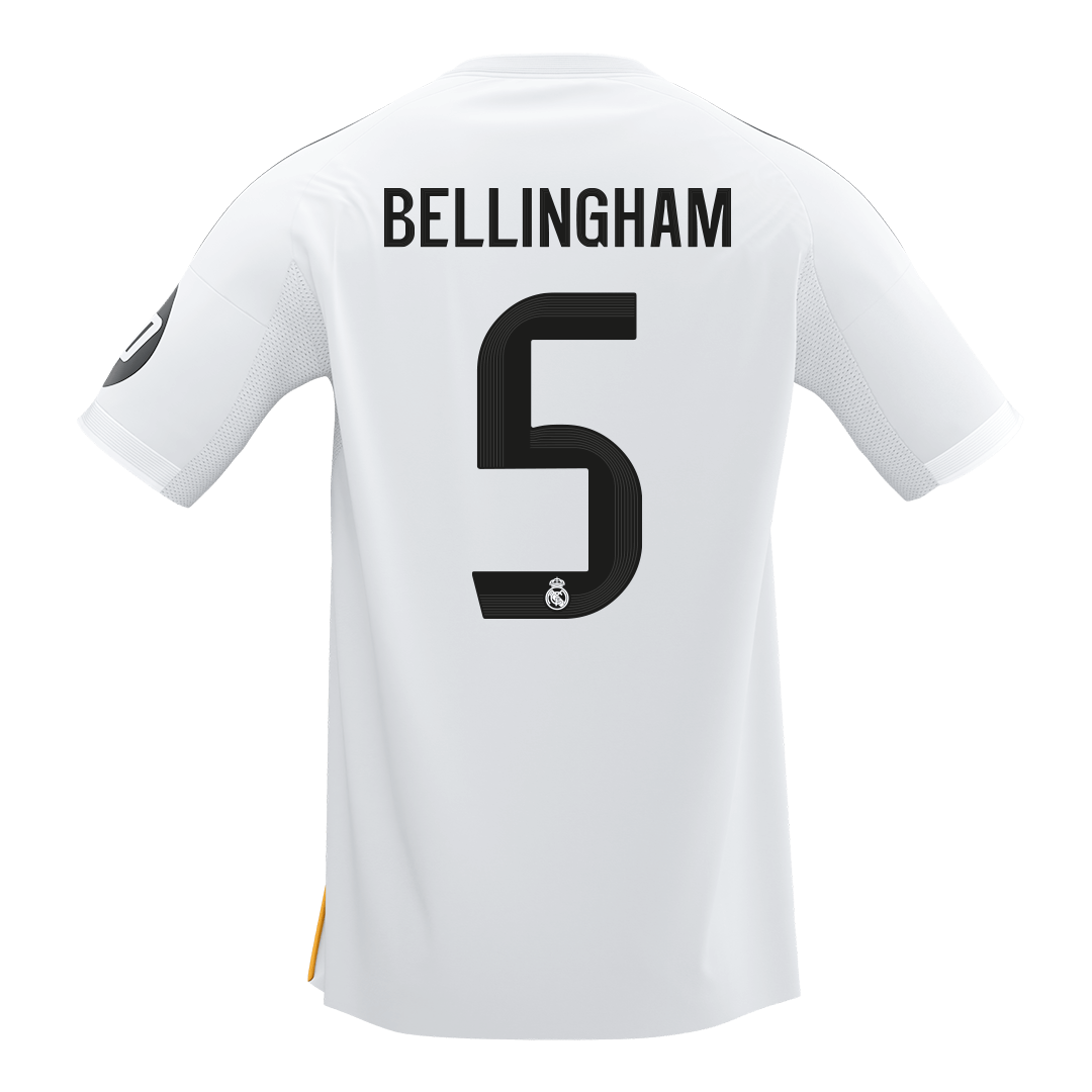 Calidad Premium Camiseta BELLINGHAM #5 Real Madrid 2025/26 Primera Equipación-Versión Hincha