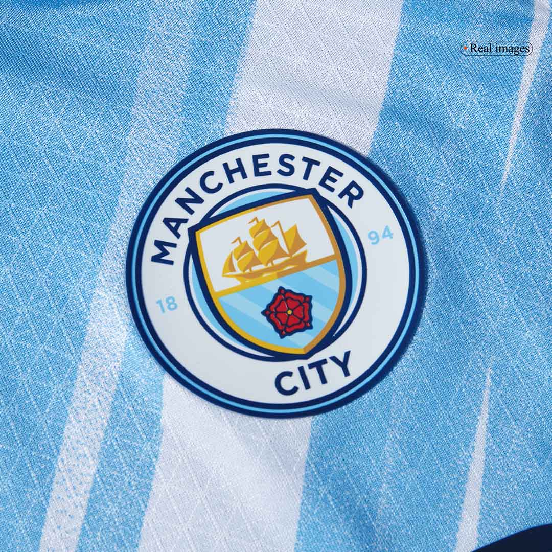 Camiseta Auténtica Manchester City 2025/26 Primera Equipación-Versión Jugador