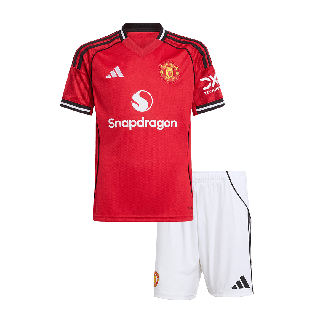 Miniconjunto Manchester United 2025/26 Primera Equipación Niño (Camiseta + Pantalón Corto)