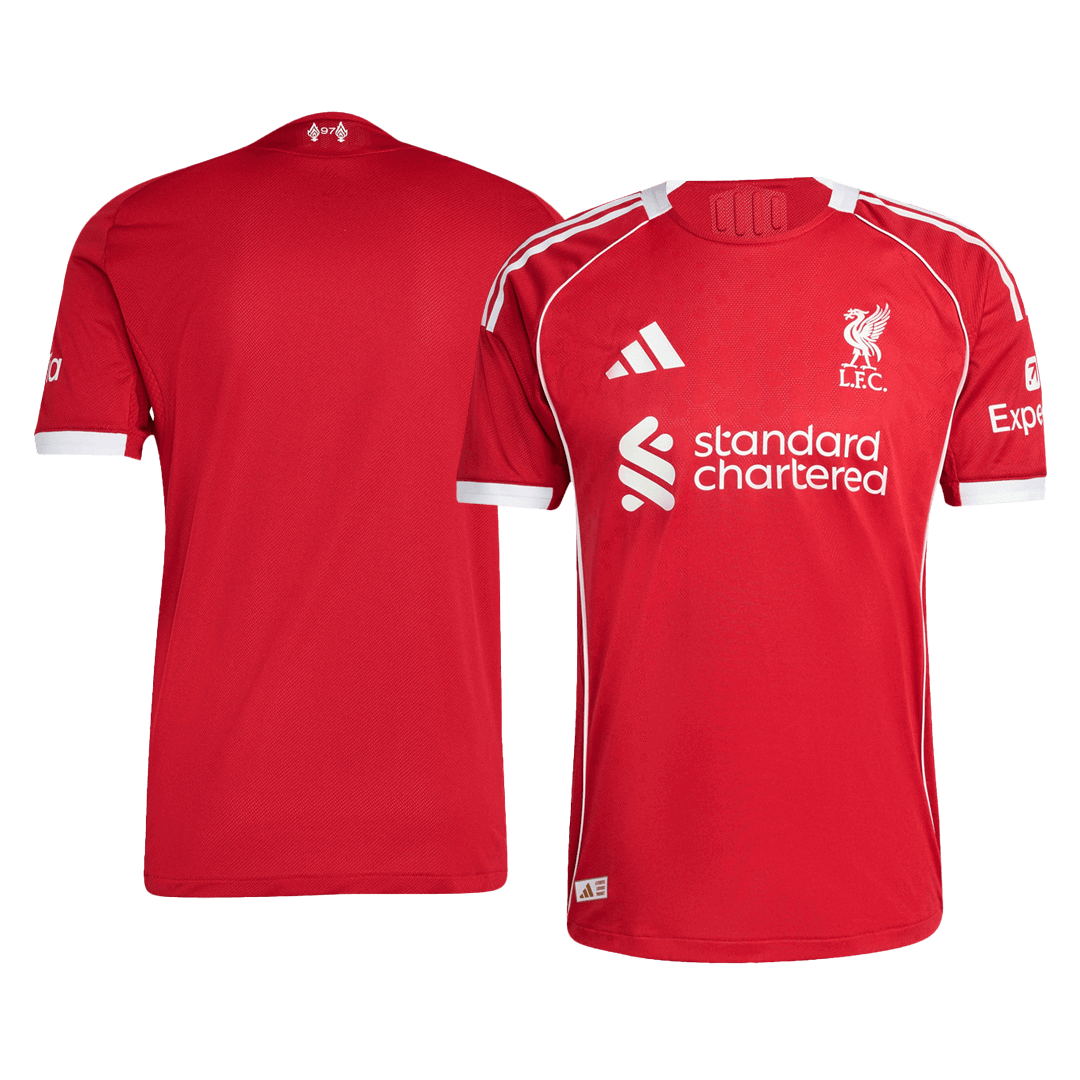 Camiseta Auténtica Liverpool 2025/26 Primera Equipación-Versión Jugador
