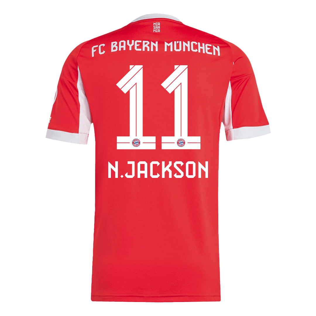 Camiseta N.JACKSON #11 Bayern Munich 2025/26 Primera Equipación - Versión Hincha