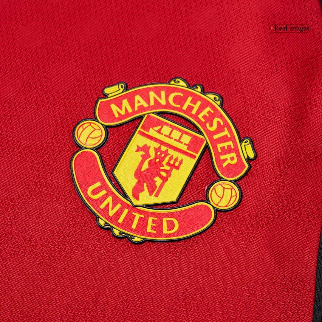 Camiseta Auténtica B.FERNANDES #8 Manchester United 2025/26 Primera Equipación-Versión Jugador