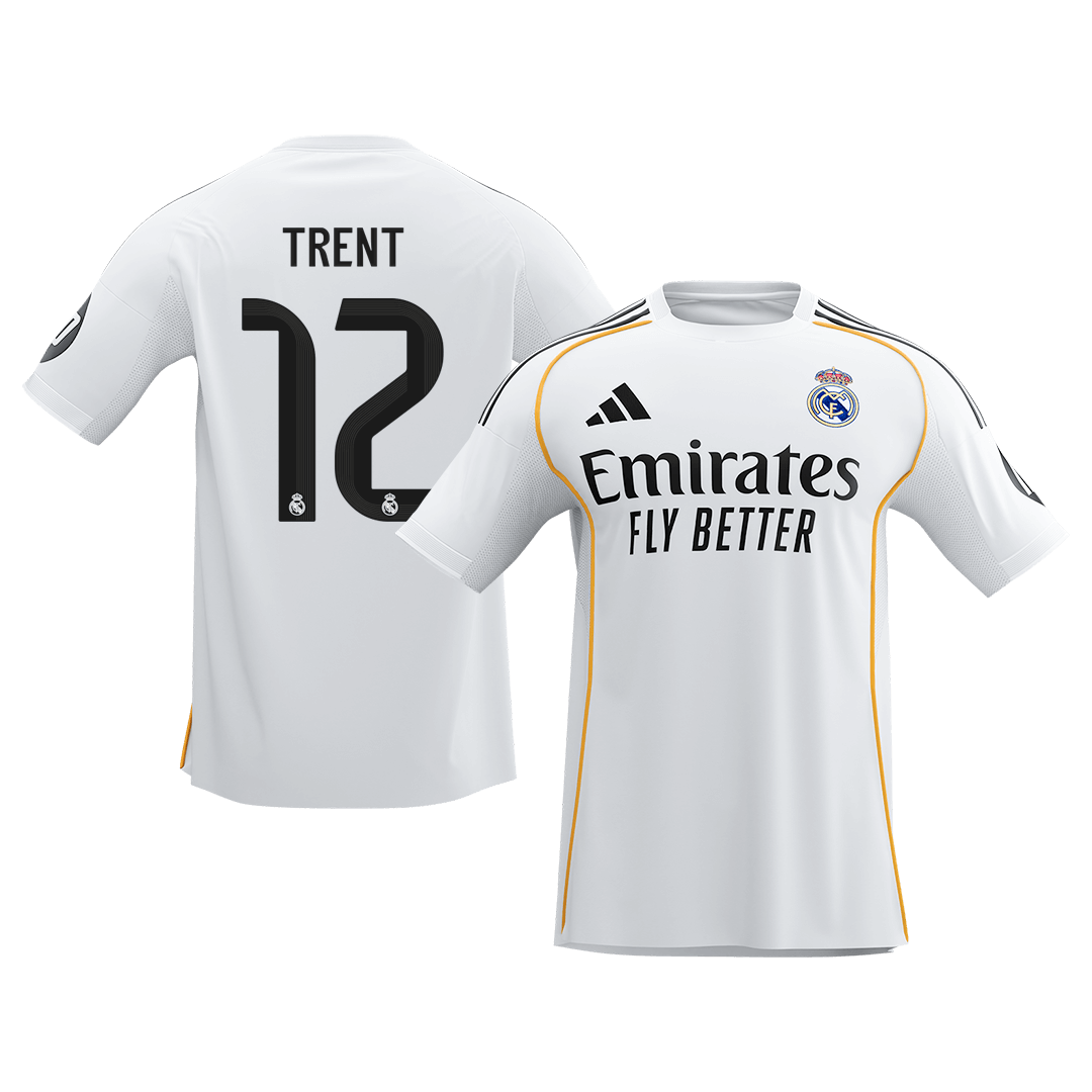 Calidad Premium Camiseta TRENT #12 Real Madrid 2025/26 Primera Equipación-Versión Hincha