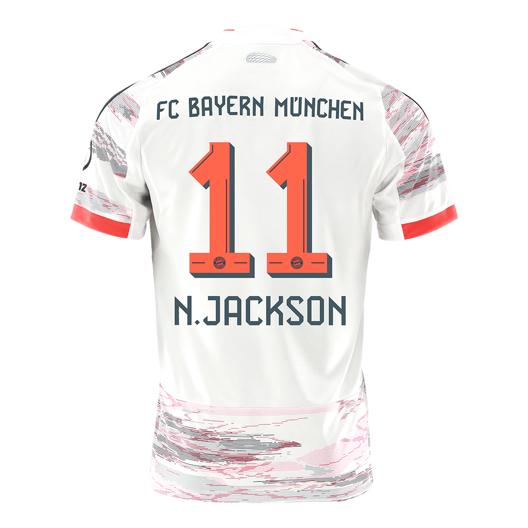 Camiseta N.JACKSON #11 Bayern Munich 2025/26 Segunda Equipación - Versión Hincha