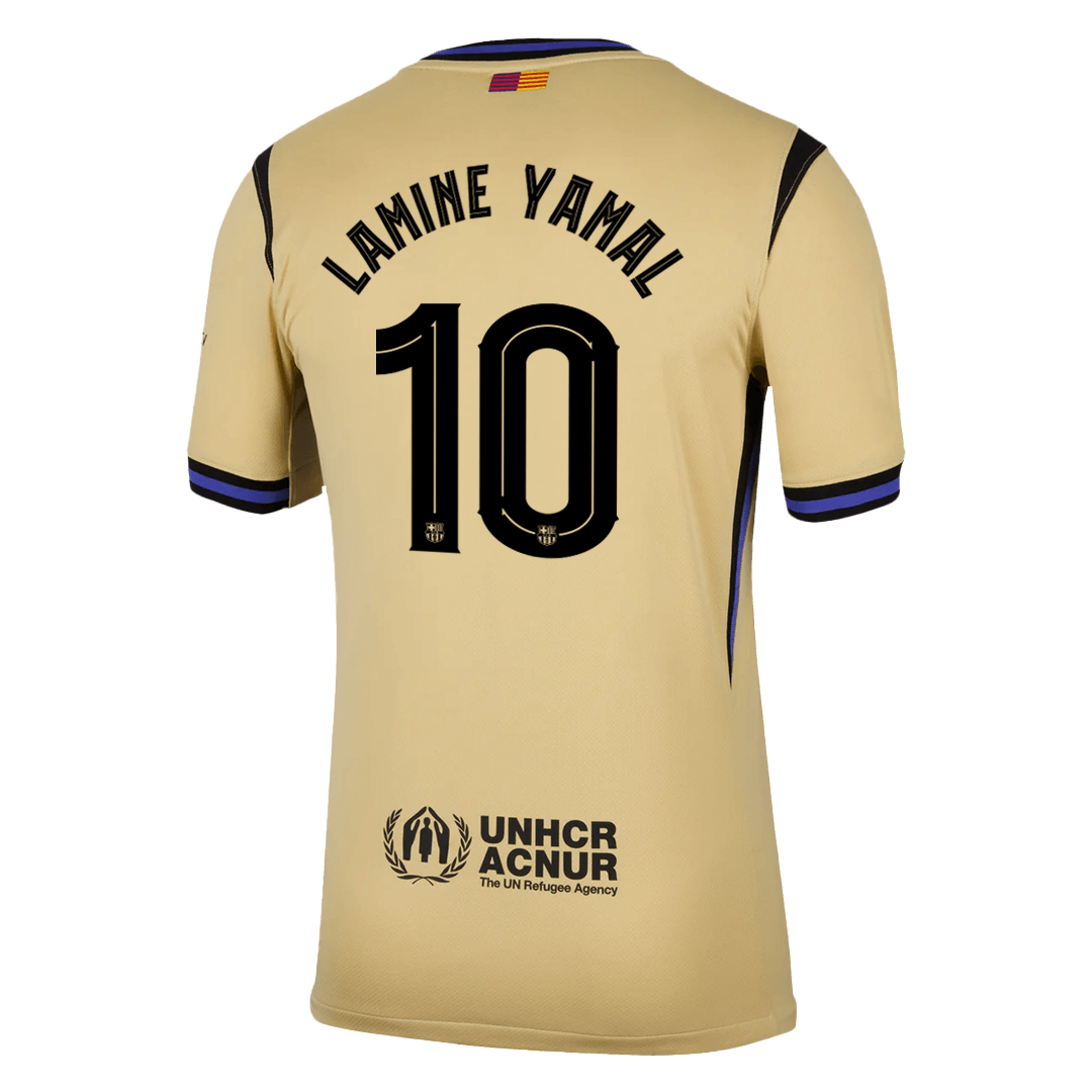 UCL Camiseta LAMINE YAMAL #10 Barcelona 2025/26 Segunda Equipación-Versión Hincha