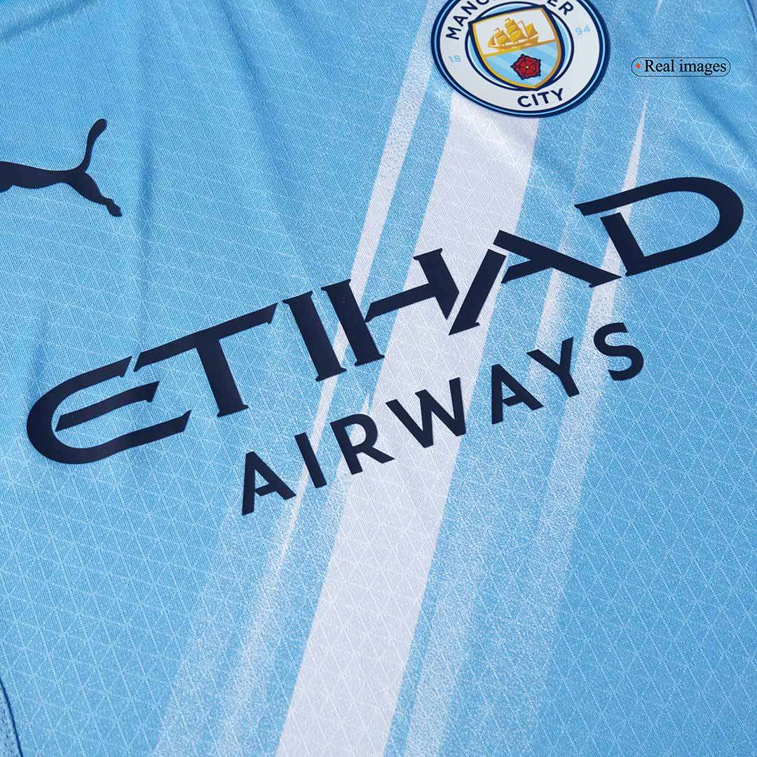Camiseta Auténtica RODRIGO #16 Manchester City 2025/26 Primera Equipación-Versión Jugador