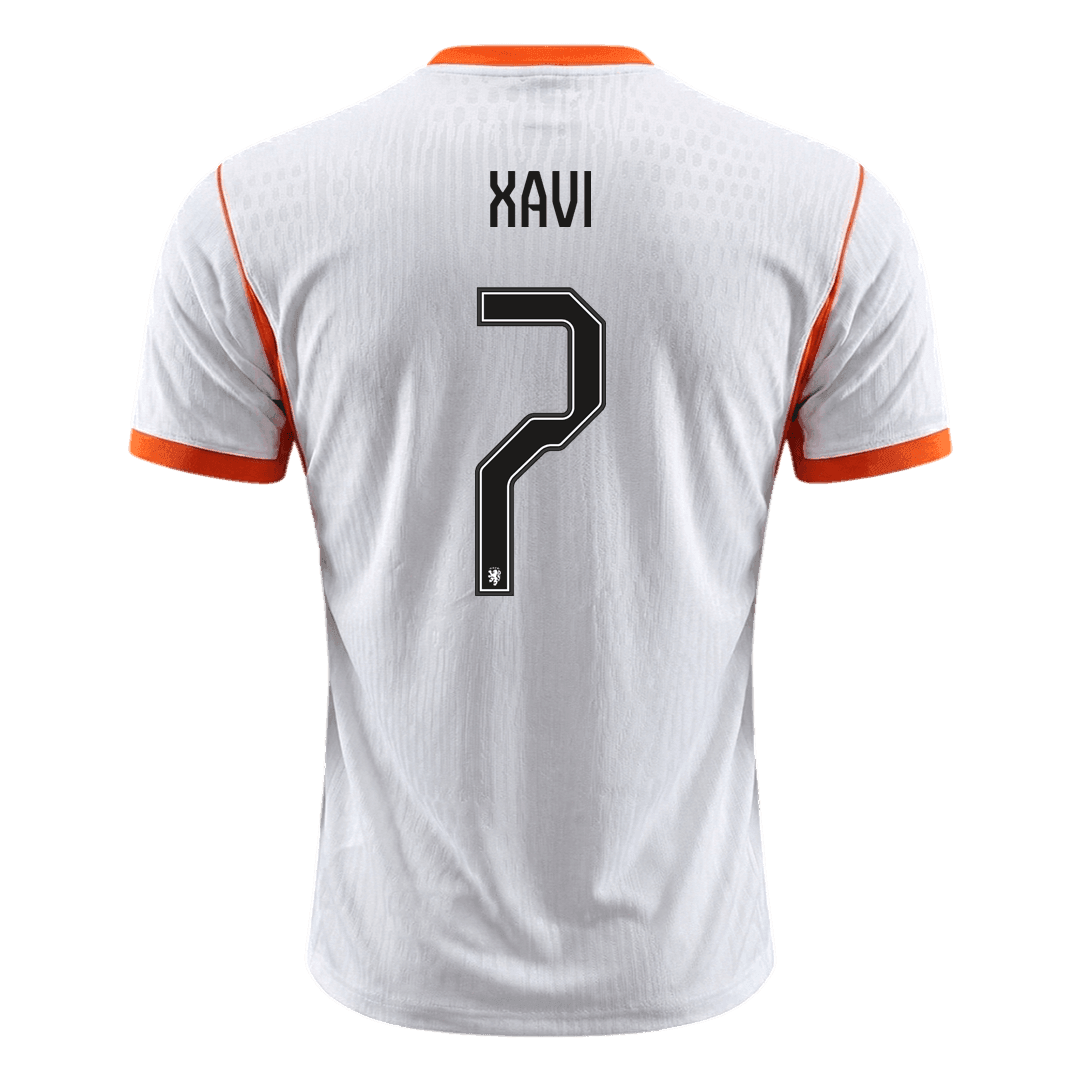 Camiseta Auténtica XAVI #7 Netherlands 2026 Segunda Equipación Copa del Mundo -Versión Jugador