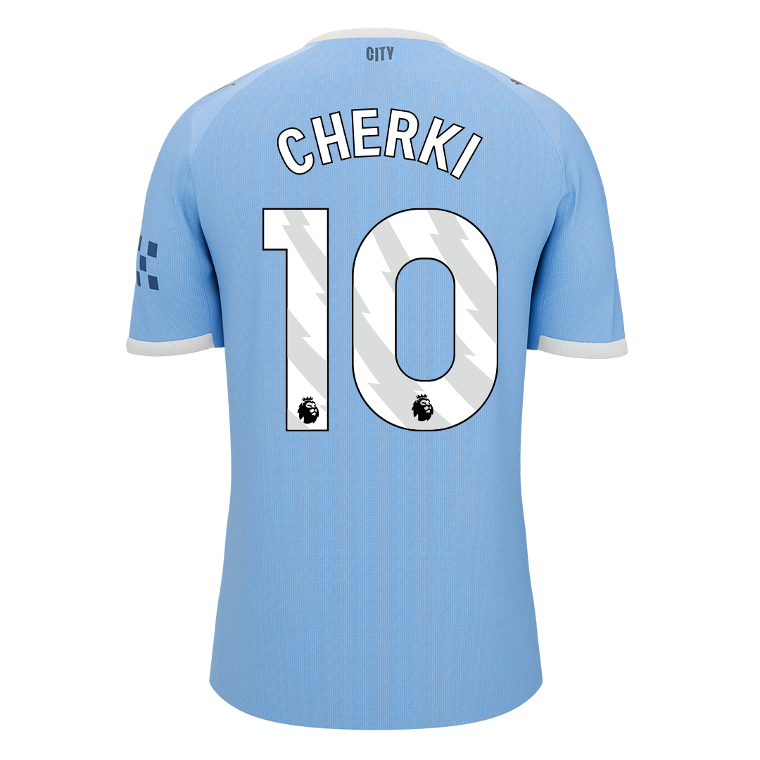 Calidad Premium Camiseta CHERKI #10 Manchester City 2025/26 Primera Equipación -Versión Hincha