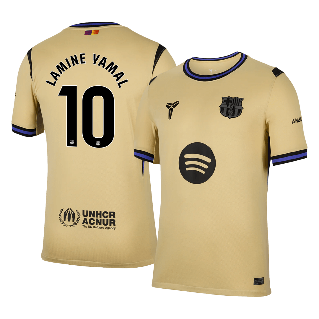Camiseta LAMINE YAMAL #10 Barcelona 2025/26 Segunda Equipación-Versión Hincha