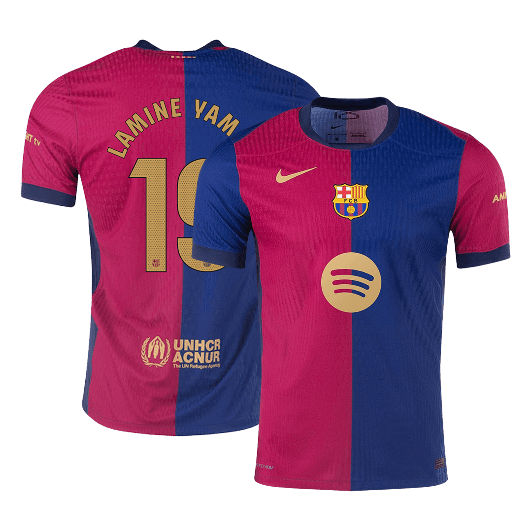 Camiseta LAMINE YAMAL #19 Barcelona 2024/25 Primera Equipación - Versión Jugador