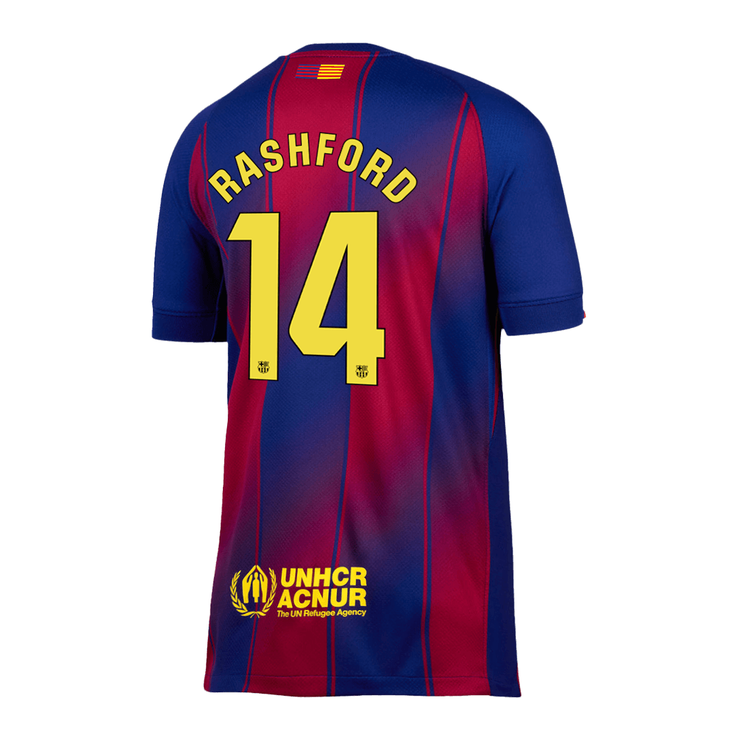 Camiseta RASHFORD #14 Barcelona 2025/26 Primera Equipación-Versión Hincha