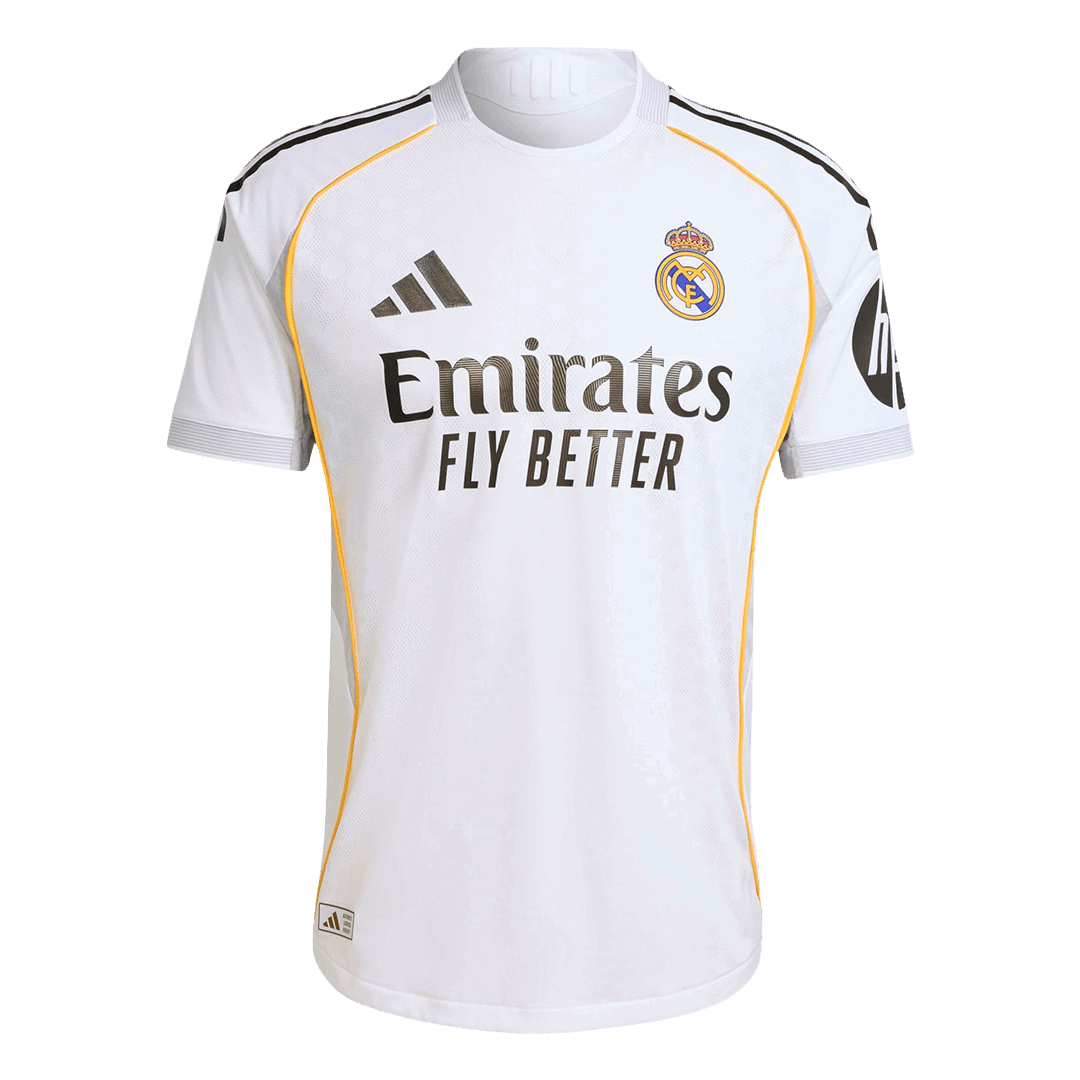 Camiseta Auténtica MBAPPÉ #10 Real Madrid 2025/26 Primera Equipación-Versión Jugador