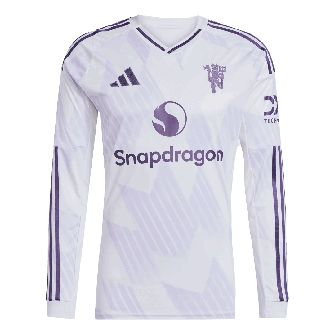 Camiseta Manga Larga Manchester United 2025/26 Segunda Equipación-Versión Hincha