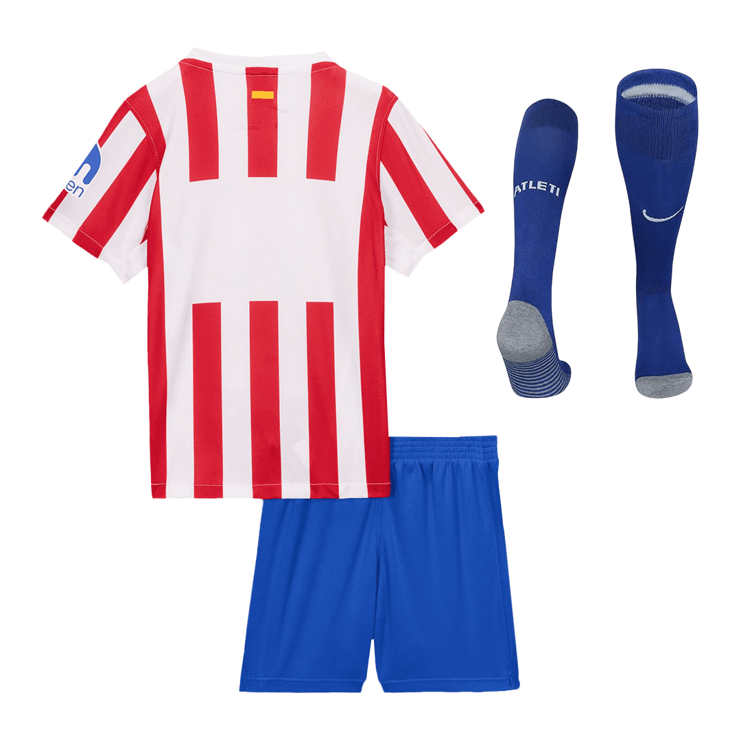 Conjunto Infantil Completo Atlético Madrid 2025/26 Primera Equipación-Camisetas Pasion Shop