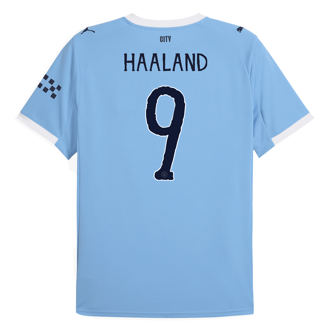 Camiseta HAALAND #9 Manchester City 2025/26 Copa Mundial de Clubes Primera Equipación Hombre - Versión Hincha