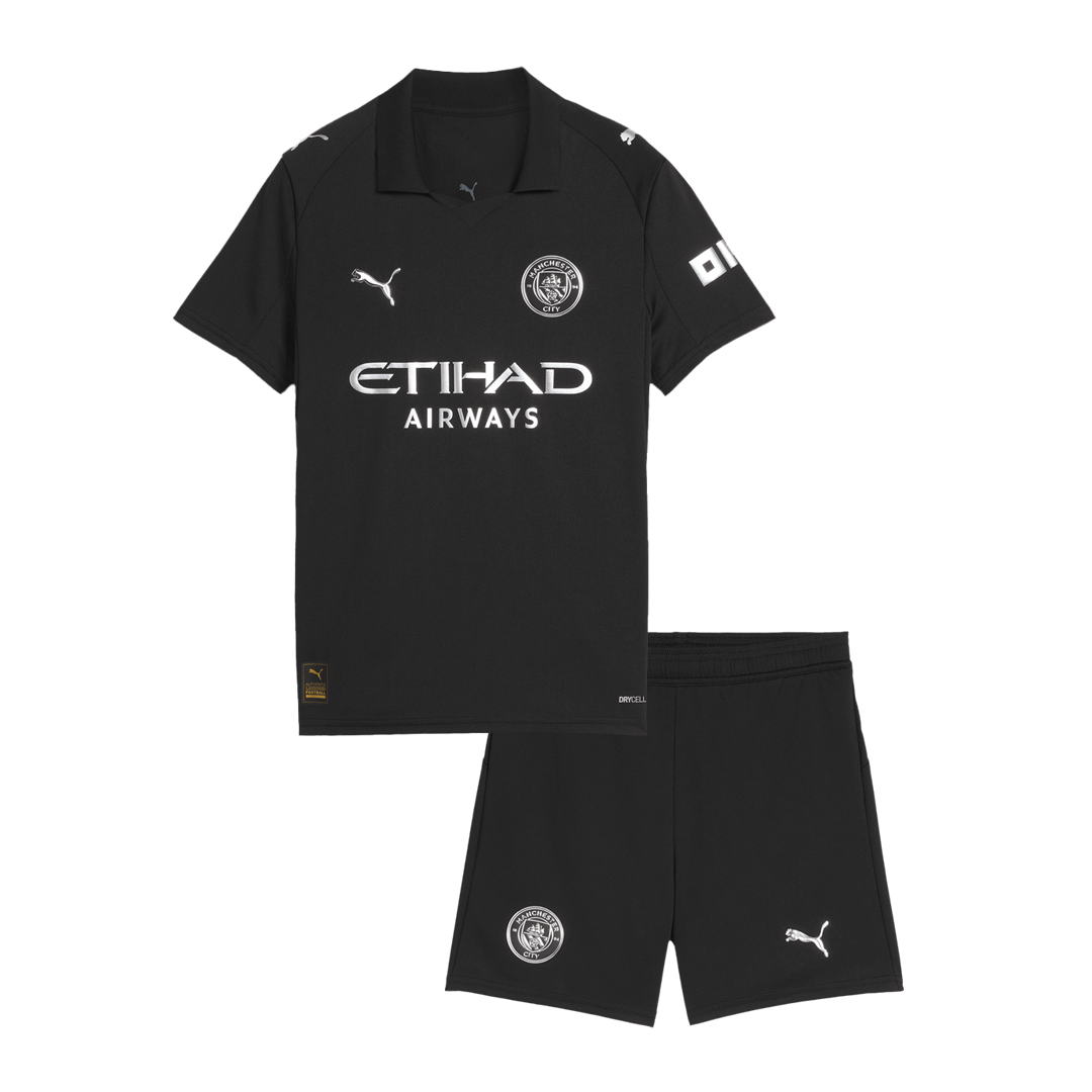 Miniconjunto Manchester City 2025/26 Segunda Equipación Niño