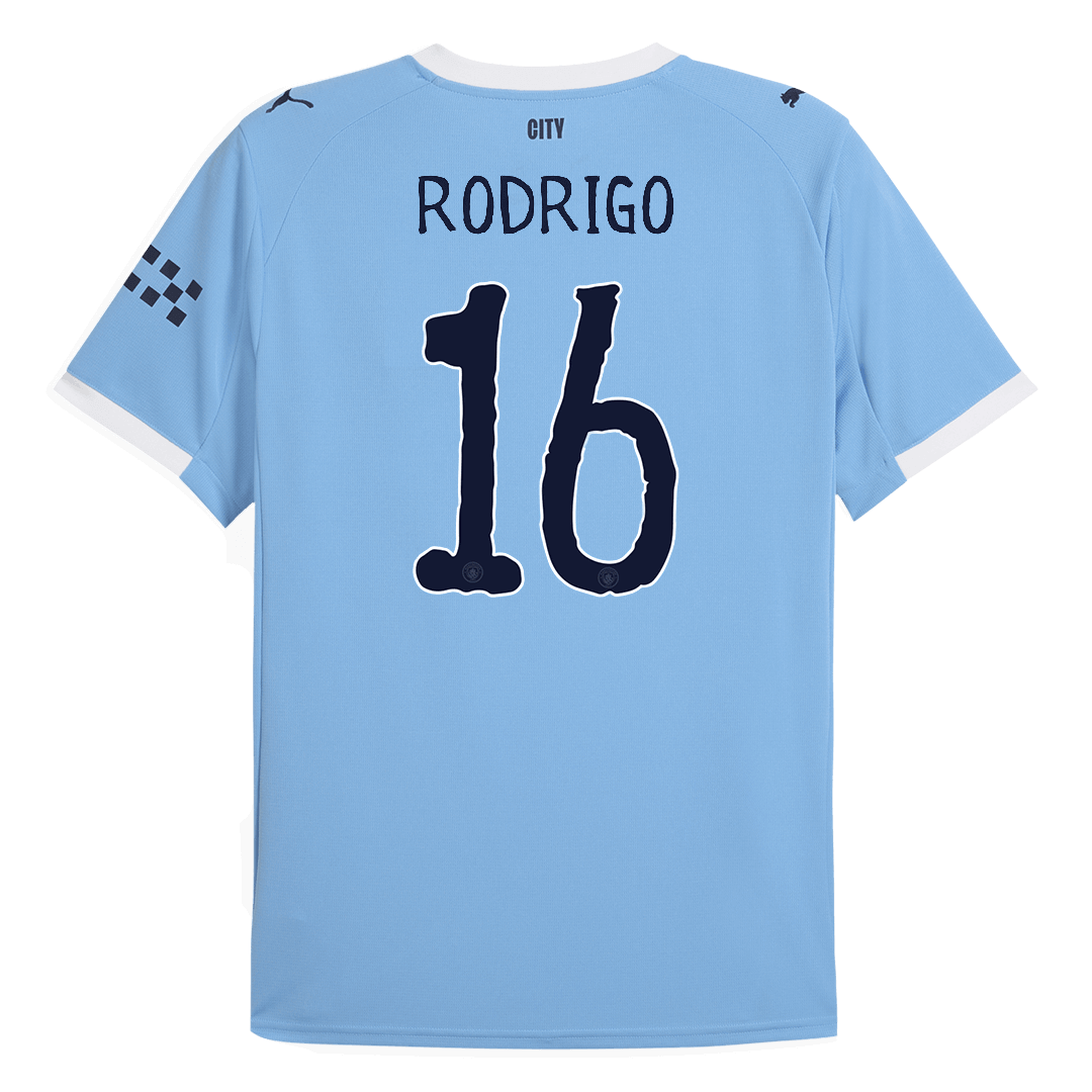 Camiseta RODRIGO #16 Manchester City 2025/26 Copa Mundial de Clubes Primera Equipación Hombre - Versión Hincha