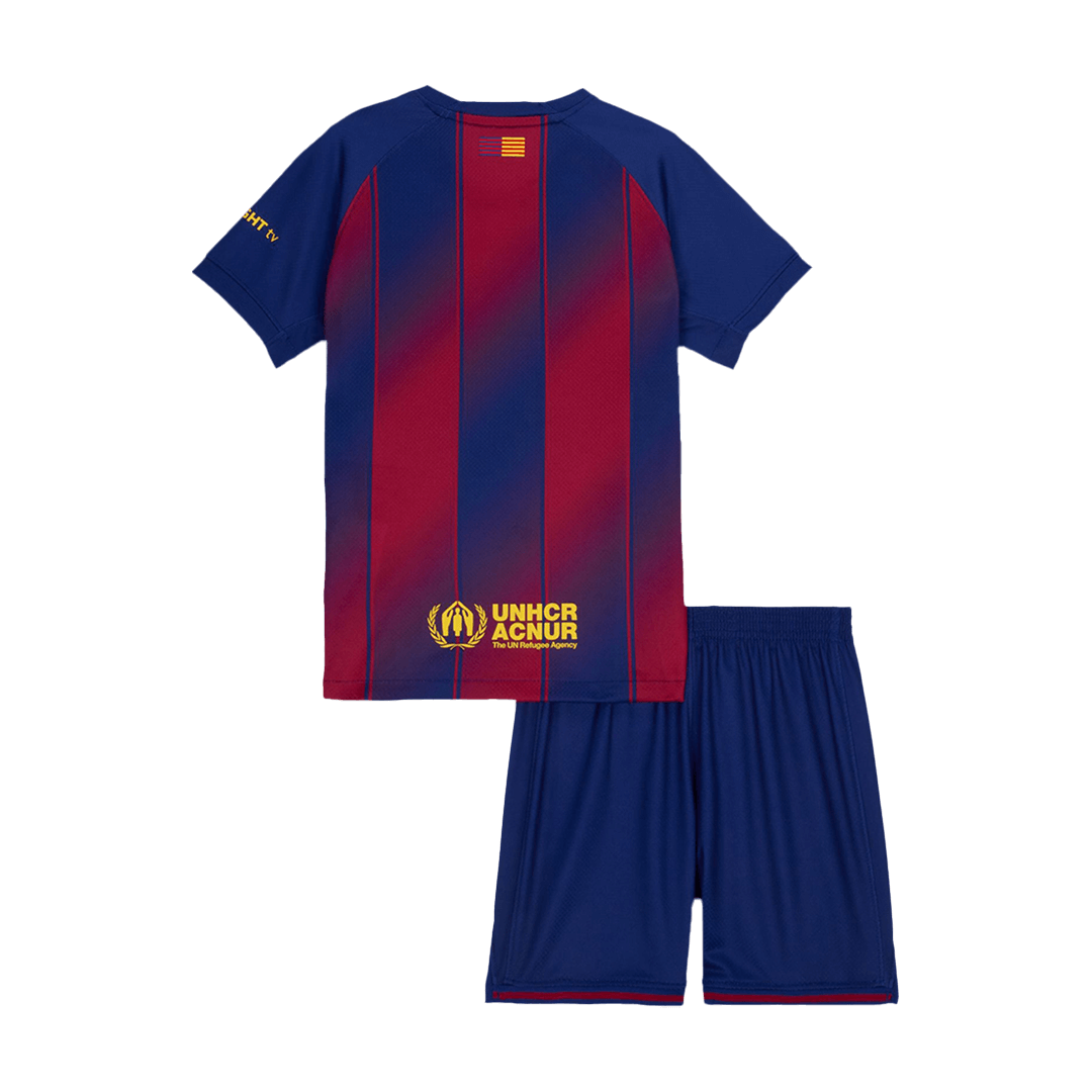 Miniconjunto Barcelona 2025/26 Primera Equipación Niño