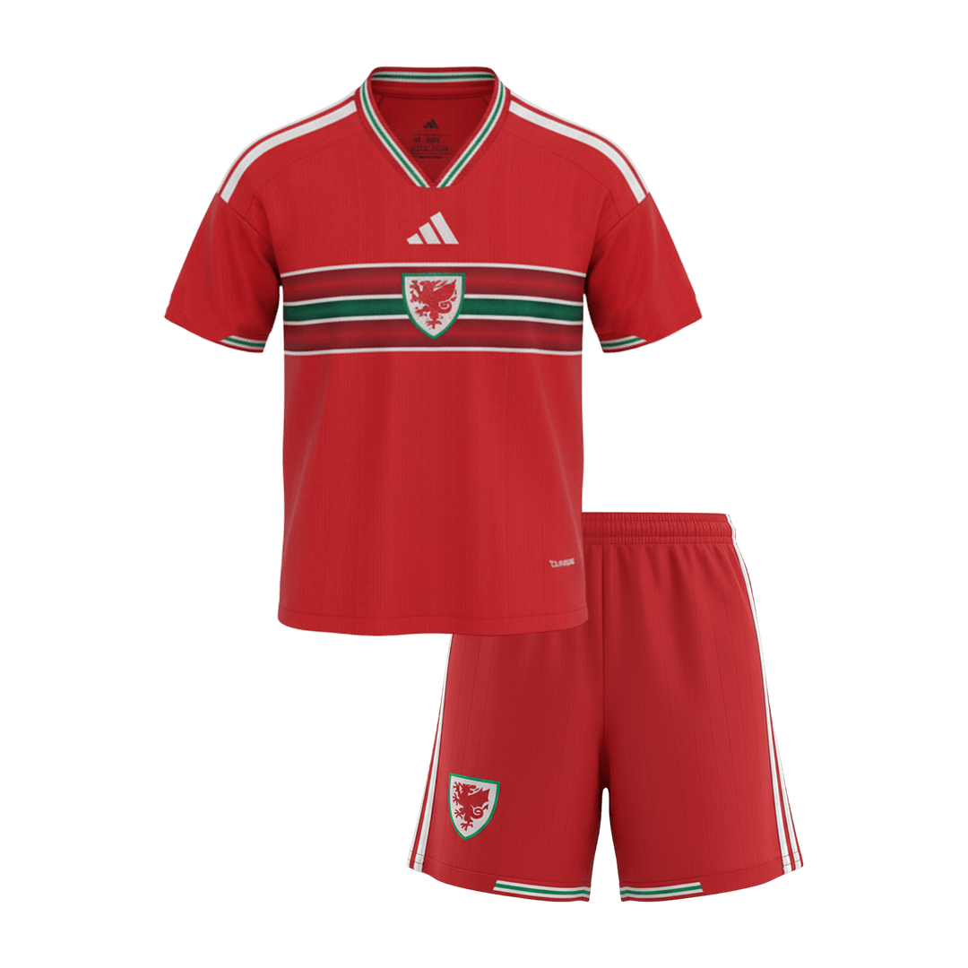 Conjunto Infantil Wales 2026 Primera Equipación Copa del Mundo