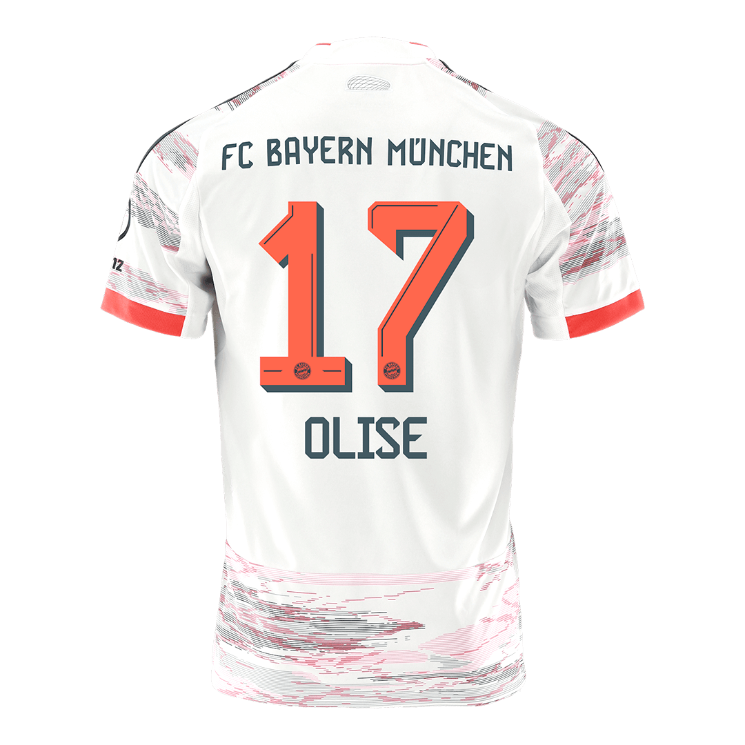 Camiseta OLISE #17 Bayern Munich 2025/26 Segunda Equipación - Versión Hincha