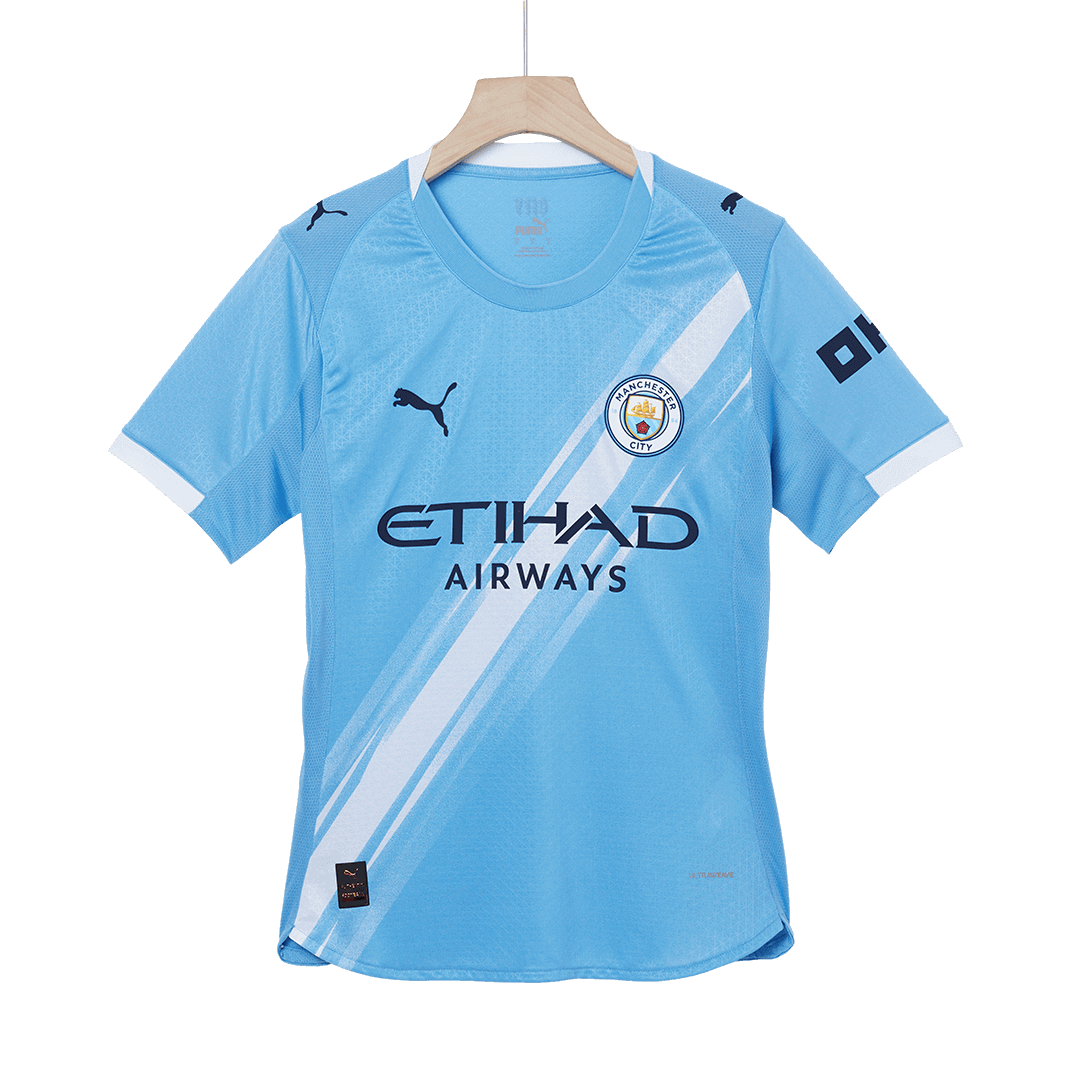 Camiseta Auténtica RODRIGO #16 Manchester City 2025/26 Primera Equipación-Versión Jugador