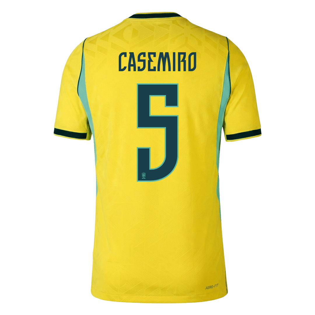 Camiseta Auténtica CASEMIRO #5 Brazil 2026 Primera Equipación Copa del Mundo -Versión Jugador
