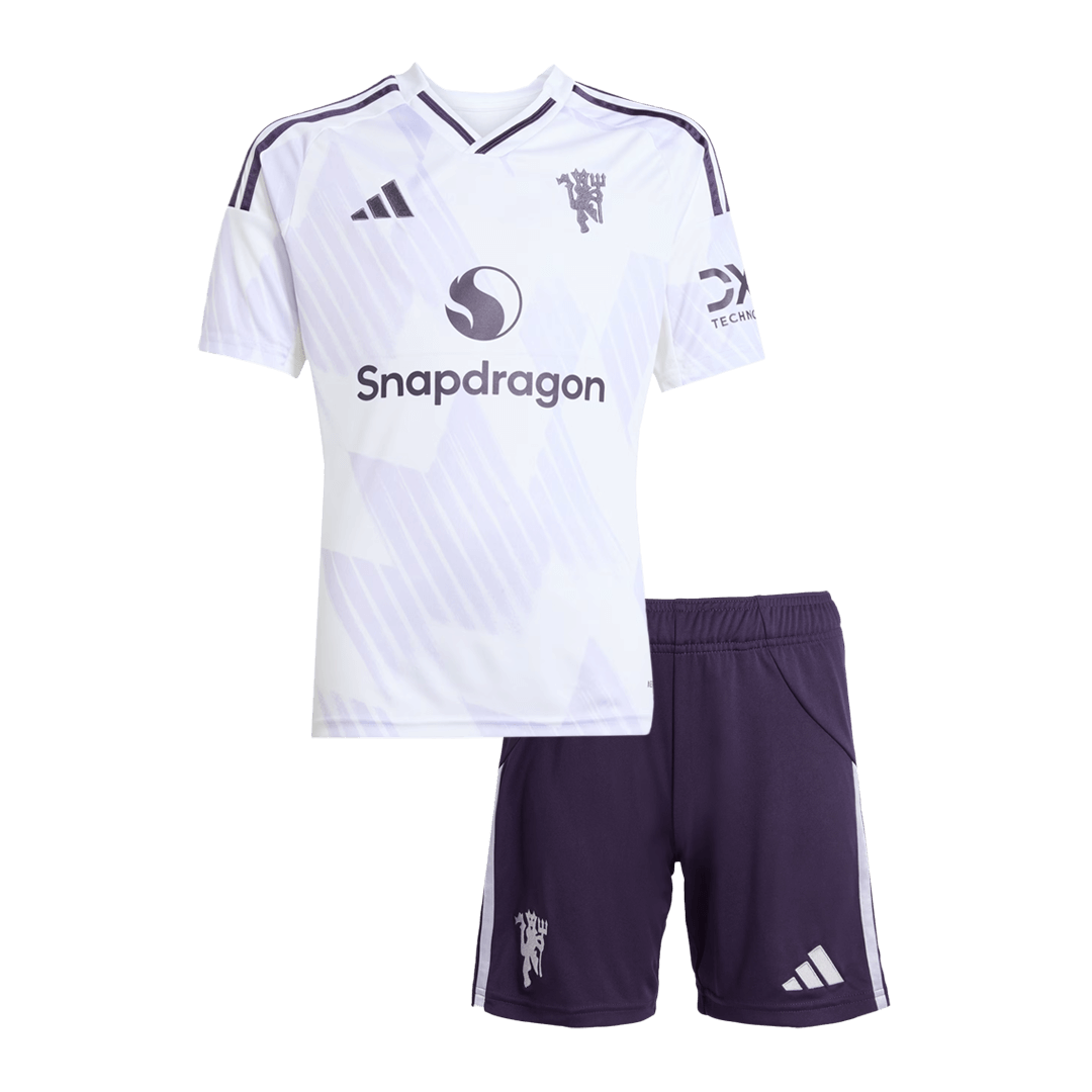 Miniconjunto Manchester United 2025/26 Segunda Equipación Niño