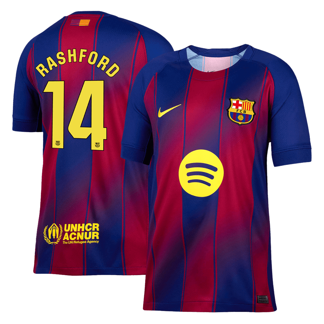 Camiseta RASHFORD #14 Barcelona 2025/26 Primera Equipación-Versión Hincha