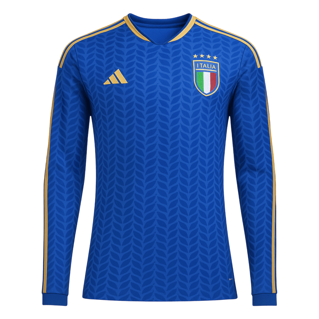 Manga Larga Italy 2026 Primera Equipación Copa del Mundo -Versión Hincha