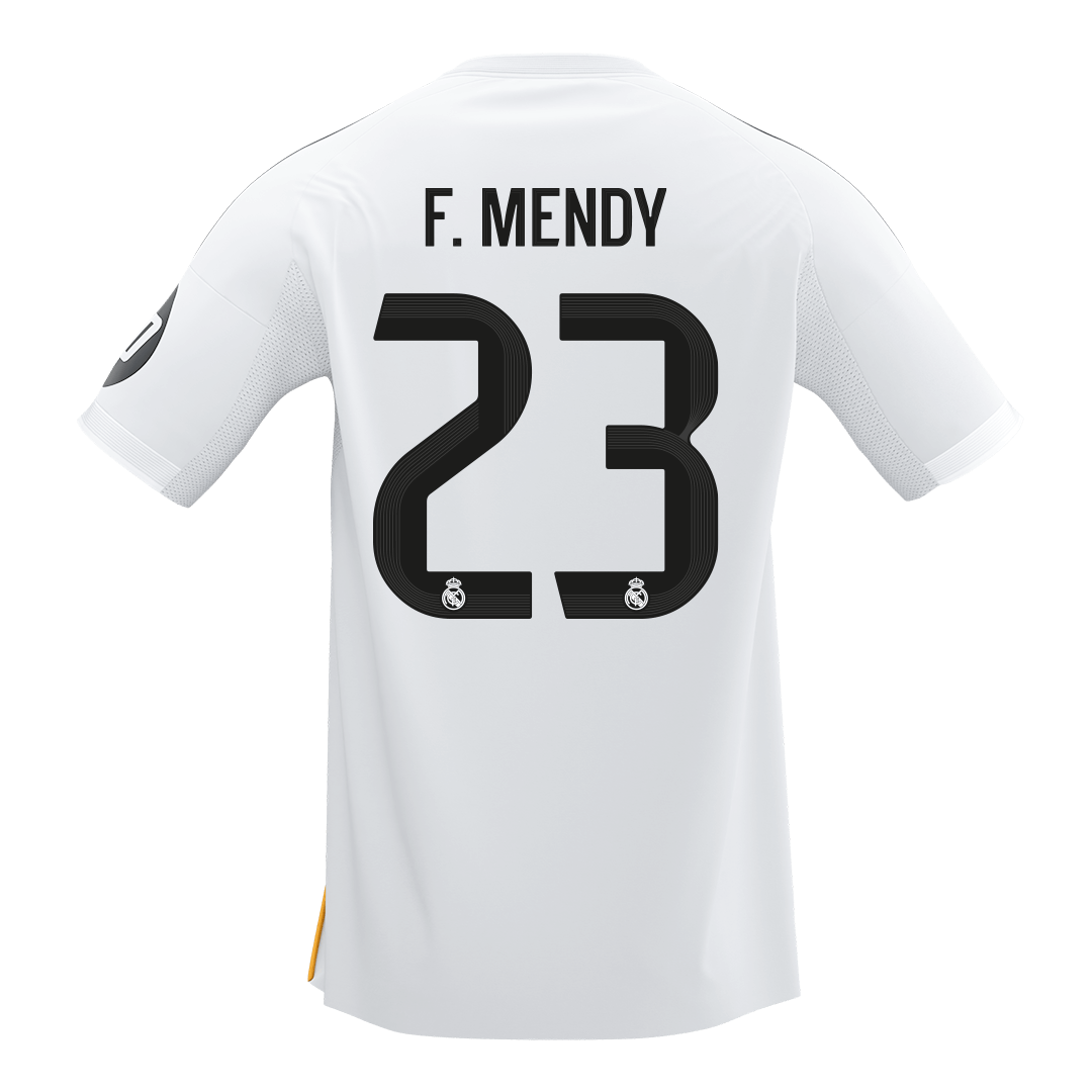 Calidad Premium Camiseta F.MENDY #23 Real Madrid 2025/26 Primera Equipación -Versión Hincha