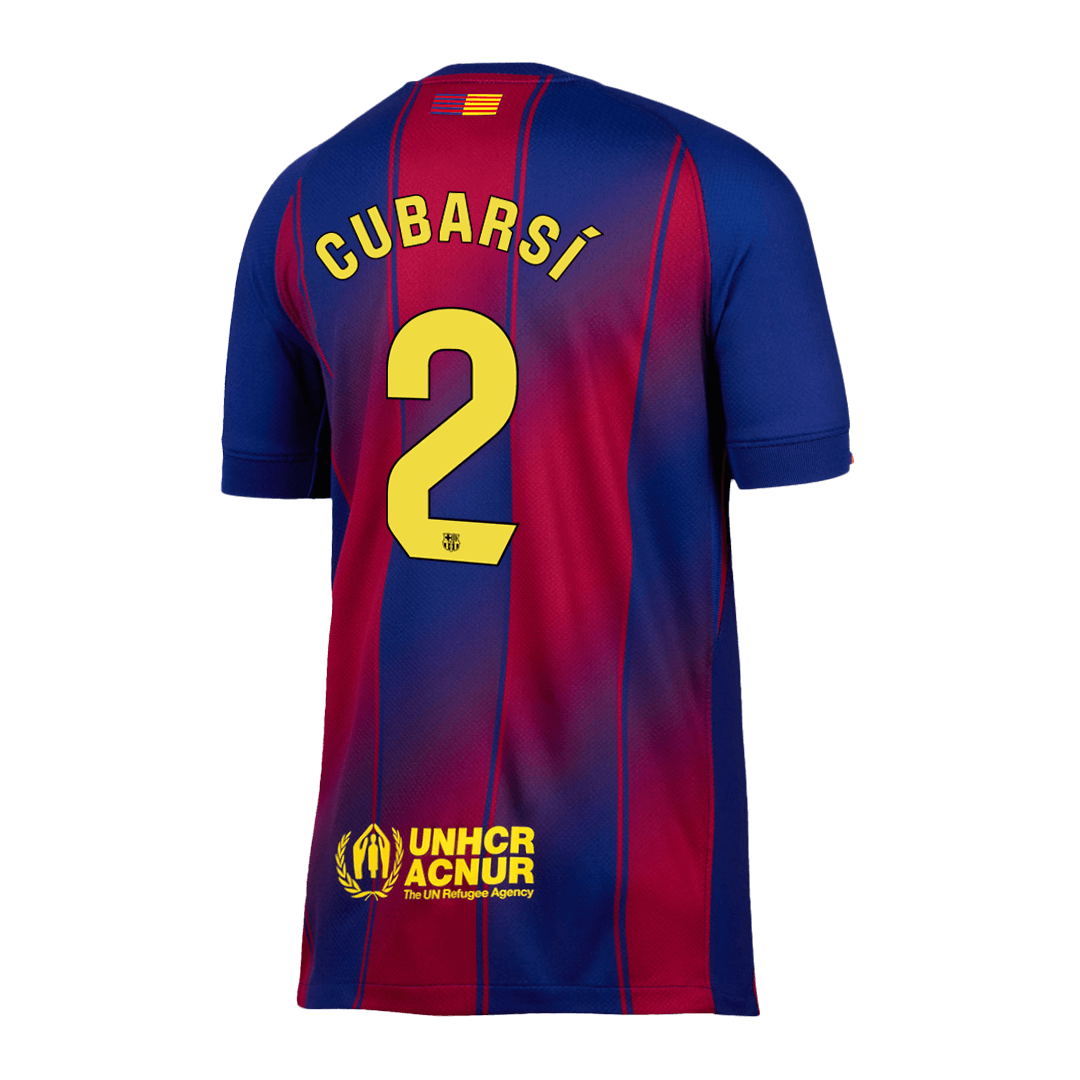 Camiseta CUBARSÍ #2 Barcelona 2025/26 Primera Equipación-Versión Hincha