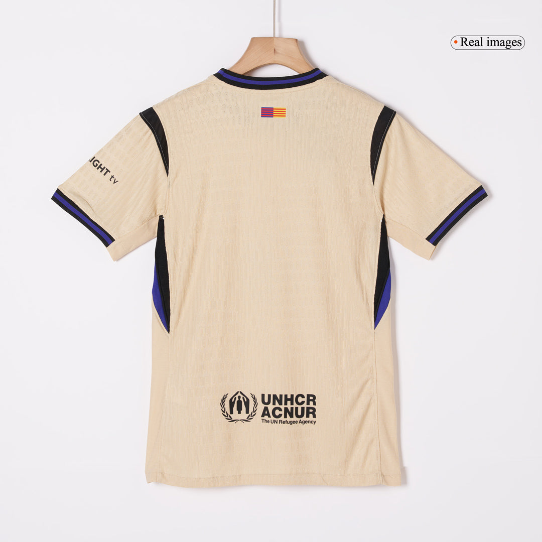 UCL Camiseta Auténtica LAMINE YAMAL #10 Barcelona 2025/26 Segunda Equipación-Versión Jugador