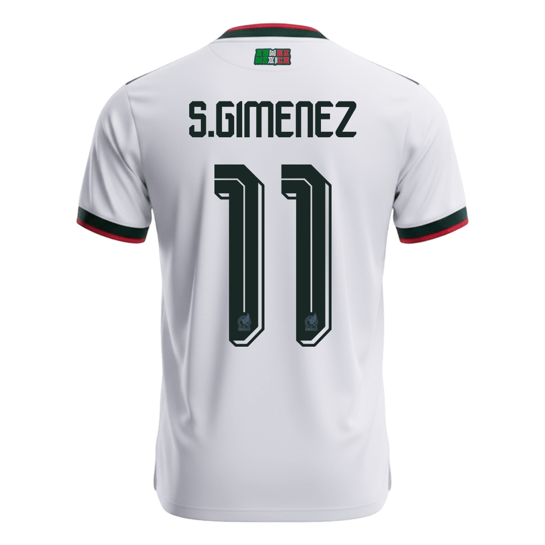 Camiseta S.GIMENEZ #11 Mexico 2026 Segunda Equipación Copa del Mundo - Versión Hincha