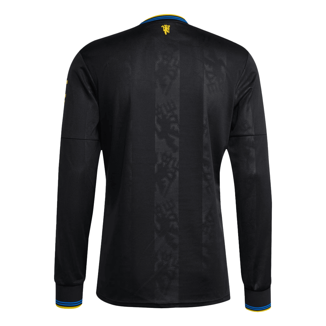 Camiseta Manga Larga Manchester United 2025/26 Tercera Equipación-Versión Hincha