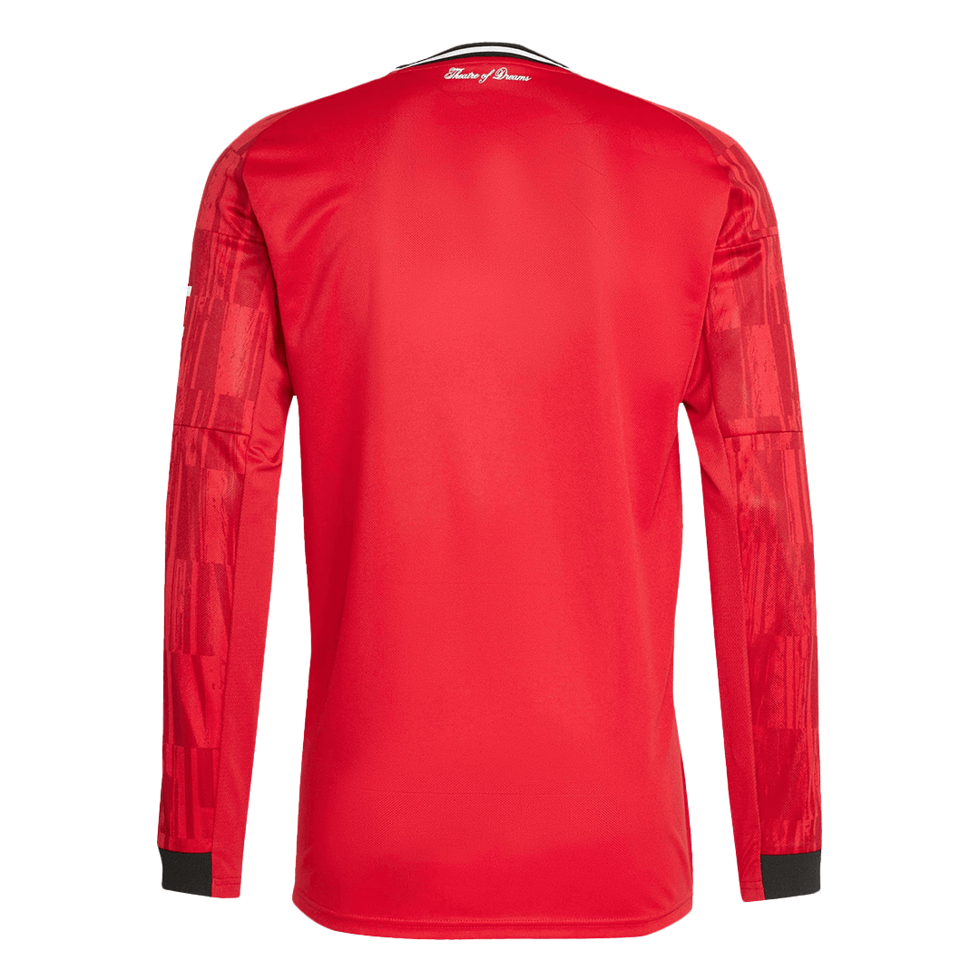 Camiseta Manga Larga Manchester United 2025/26 Primera Equipación-Versión Hincha