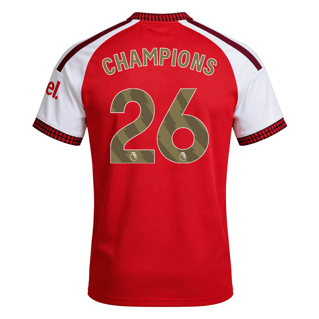 Camiseta CHAMPIONS #26 Arsenal 2026/27 Primera Equipación - Versión Hincha