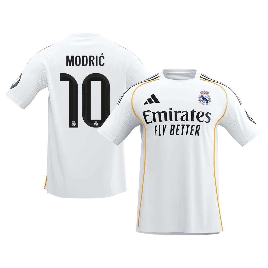 Calidad Premium Camiseta MODRIĆ #10 Real Madrid 2025/26 Primera Equipación-Versión Hincha