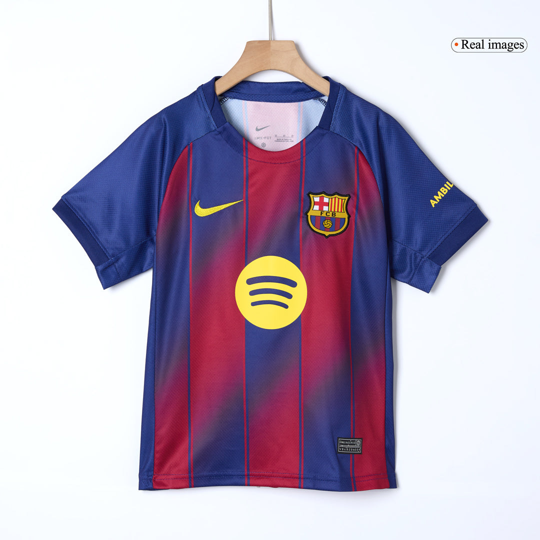 Miniconjunto Completo Barcelona 2025/26 Primera Equipación Niño
