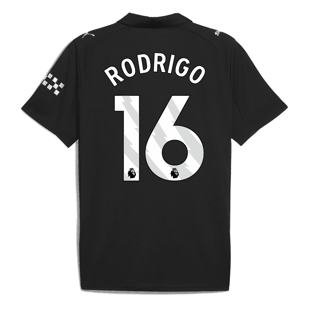 Camiseta RODRIGO #16 Manchester City 2025/26 Segunda Equipación-Versión Hincha