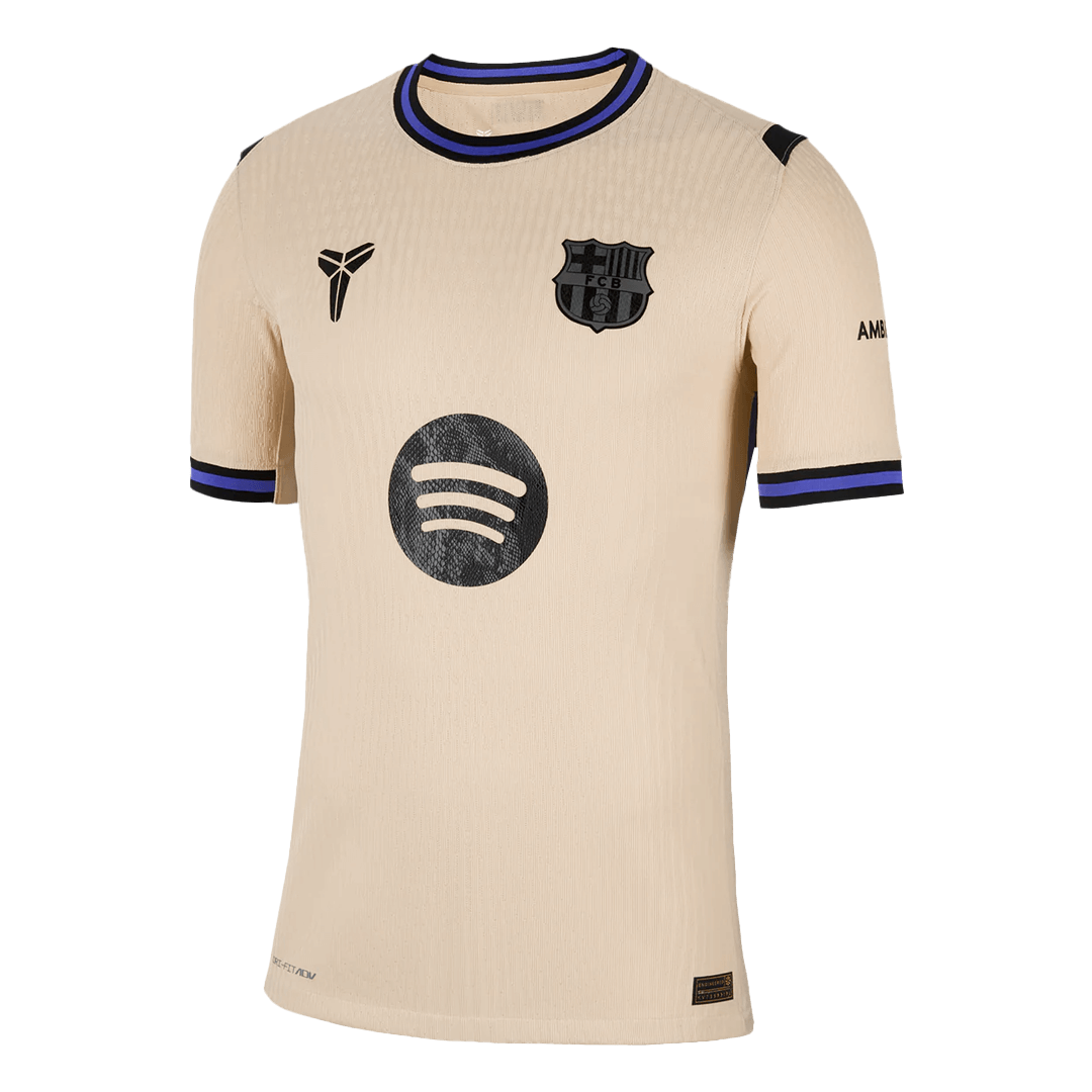 UCL Camiseta Auténtica LAMINE YAMAL #10 Barcelona 2025/26 Segunda Equipación-Versión Jugador