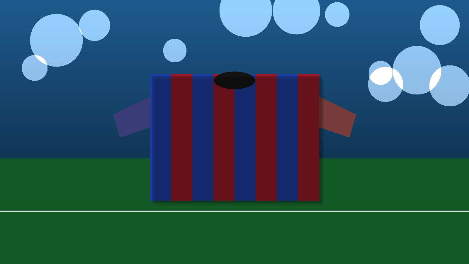 Camiseta de fútbol fotorealista en un estadio de noche, sin texto