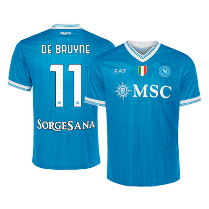 Camiseta DE BRUYNE #11 Napoli 2025/26 Primera Equipación-Versión Hincha