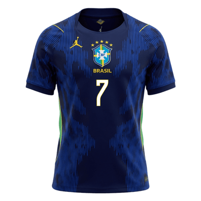 Camiseta VINI JR. #7 Brazil 2026 Segunda Equipación Copa del Mundo - Versión Hincha