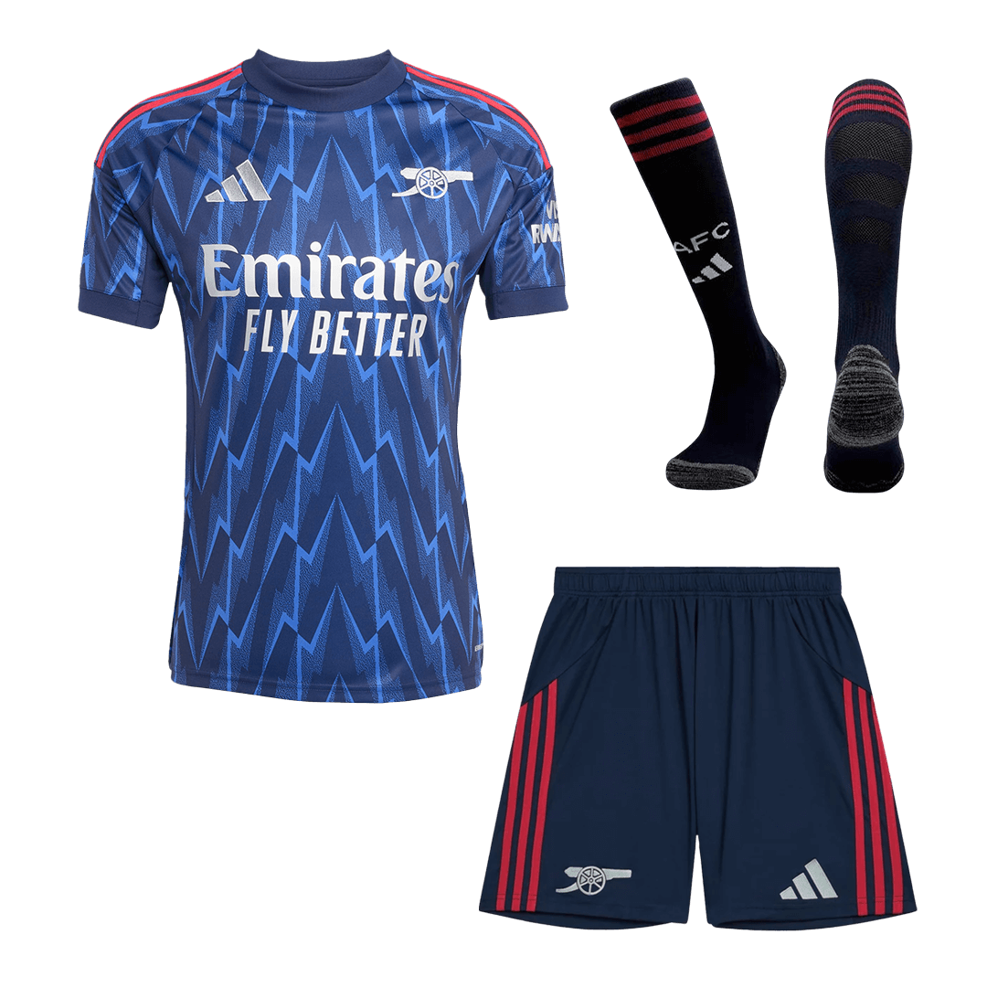 Conjunto Completo Arsenal 2025/26 Segunda Equipación