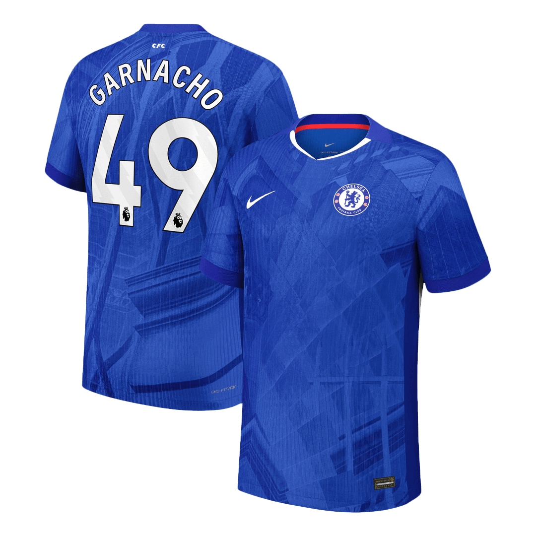 Camiseta Auténtica GARNACHO #49 Chelsea 2025/26 Primera Equipación -Versión Jugador