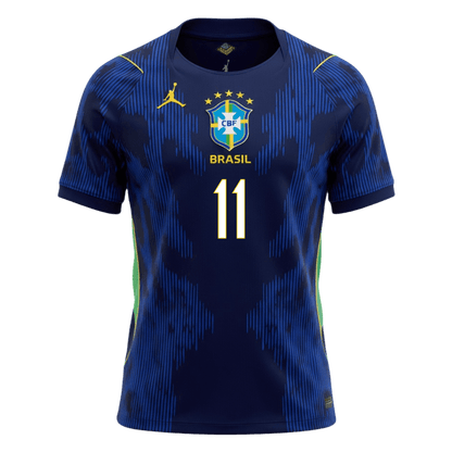 Camiseta RAPHINHA #11 Brazil 2026 Segunda Equipación Copa del Mundo - Versión Hincha