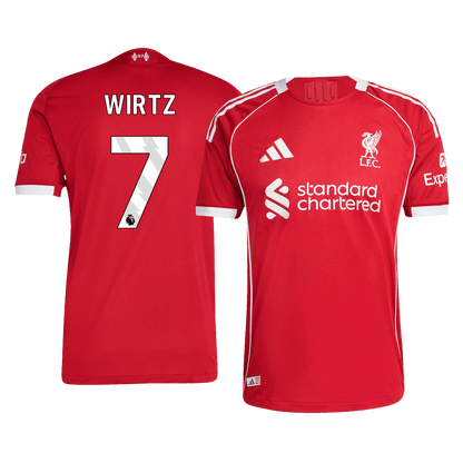 Camiseta Auténtica WIRTZ #7 Liverpool 2025/26 Primera Equipación-Versión Jugador