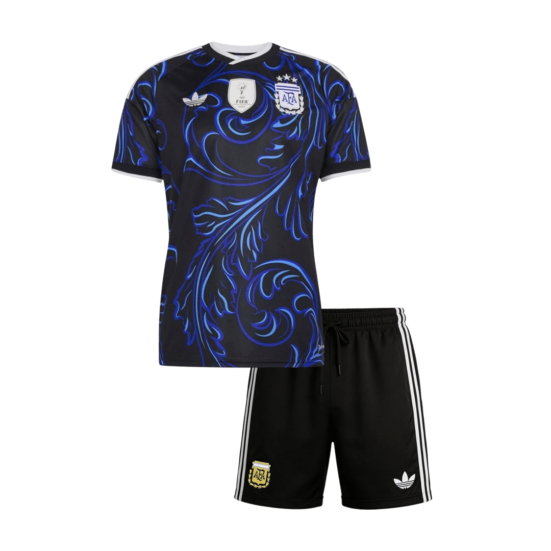 Conjunto Infantil Argentina 2026 Segunda Equipación Copa del Mundo