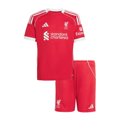 Miniconjunto Liverpool 2025/26 Primera Equipación Niño