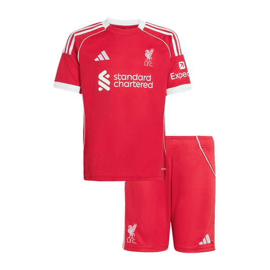 Miniconjunto Liverpool 2025/26 Primera Equipación Niño